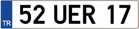 Trailer License Plate